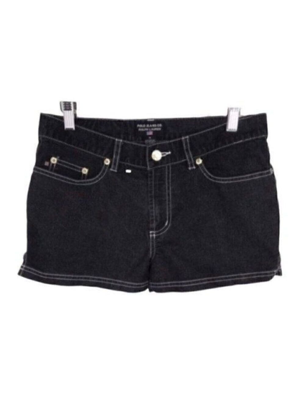 Polo Jeans Co Ralph Lauren Black Jean shorts Size 4